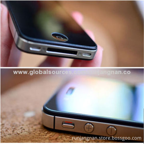 0.3mm Tempered-glass Screen Protector for iPhone 4/4s, HD, 9H, Rounded Borders and Smooth Edge